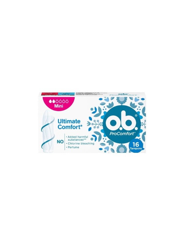 Johnson O.B Pro Comfort Mini Tampons 16 Pcs