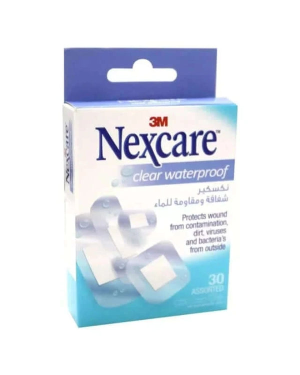 3M Nexcare Clear Water Proof Band Astd 30's