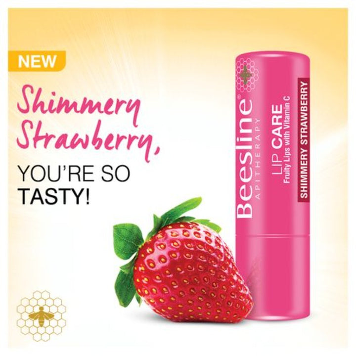 Beesline Lip Care Shimmery Strawberry 4Gm