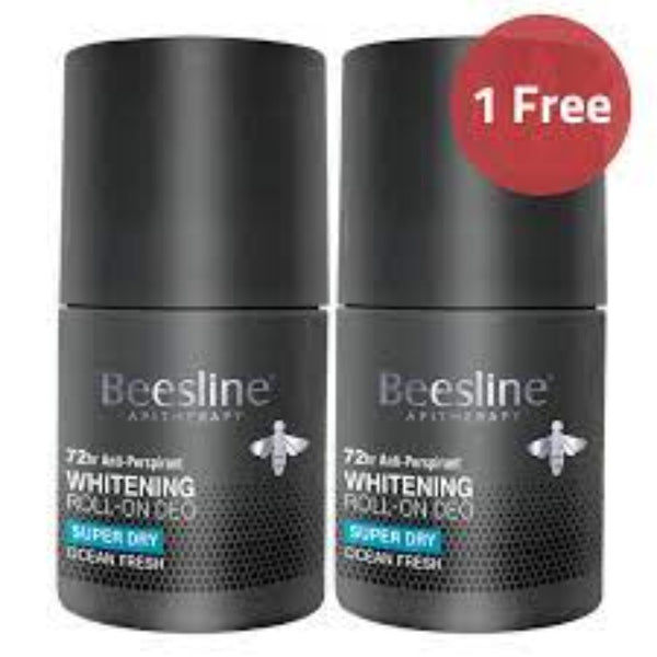 Beesline Super Dry Ocean Fresh Roll On Deo For Men 1+1 Offer