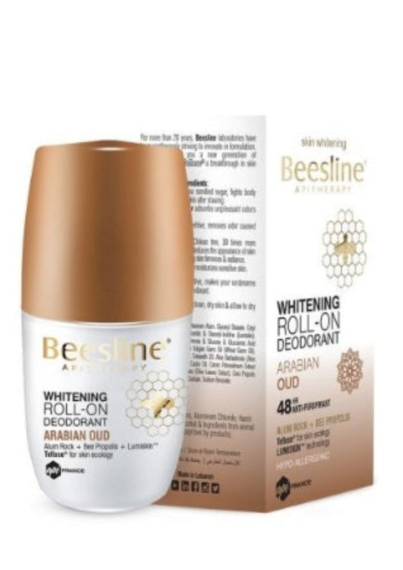 Beesline Whitening Deo Roll On Arabian Oud 48Hr 50Ml