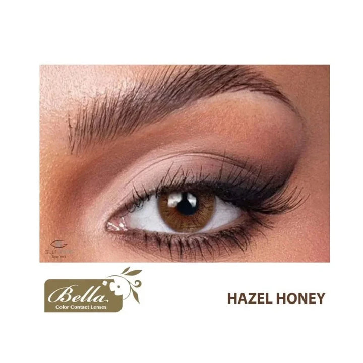 Bella One Day Color Contact Lenses Hazel Honey