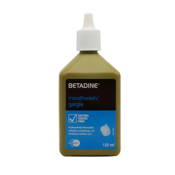 Betadine Gargle &amp; Mouth Wash 125 mL