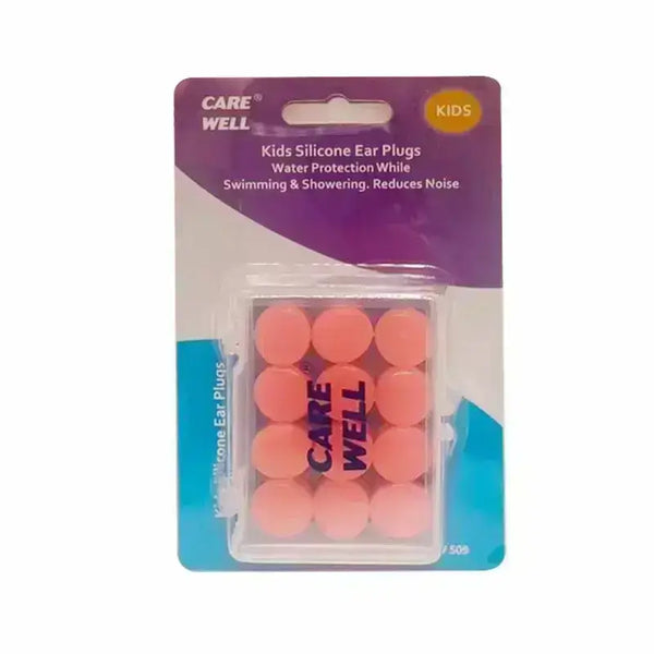 Care Well Kids Silicone Ear Plugs 12 Pcs CW509