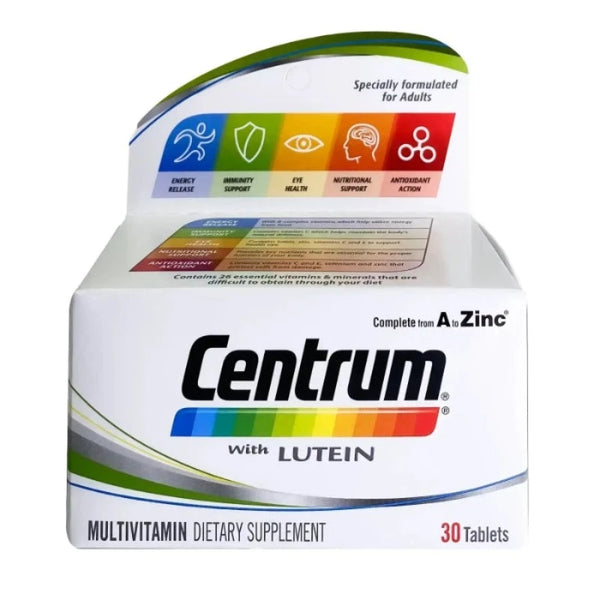 Centrum With Lutein Tabs 30's