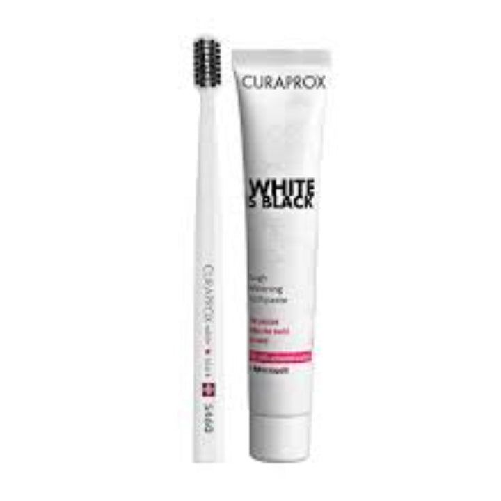 Curaprox White is Black Whitening T/P with Brush 90ml