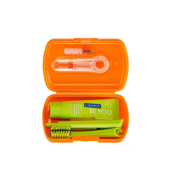 Curaprox travel set orange ortho