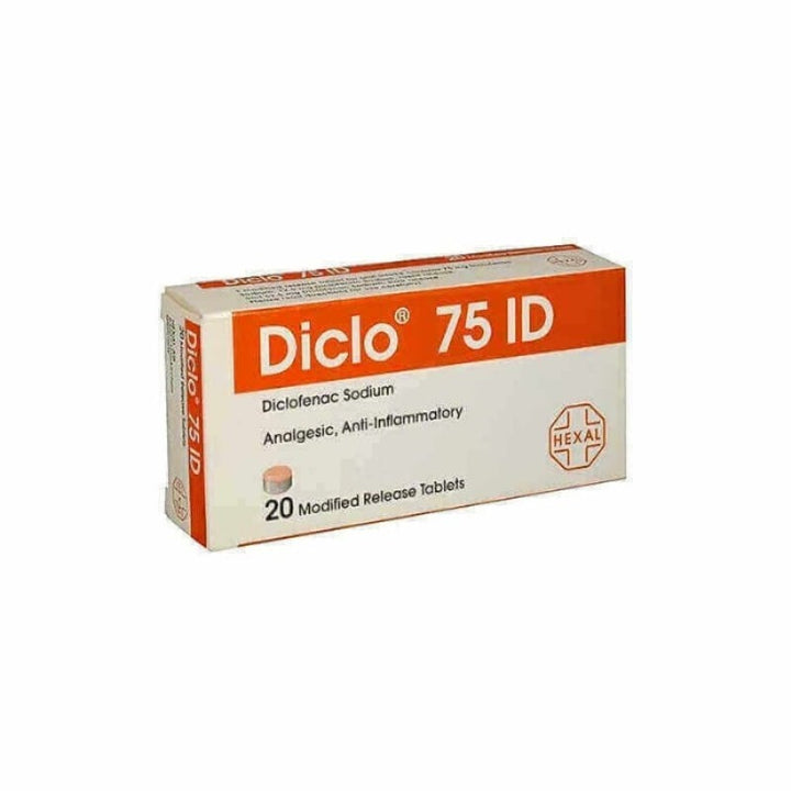 Diclo 75mg ID 20' tab