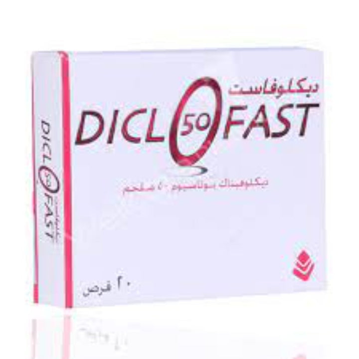 Diclofast 50Mg Tablets 20'S