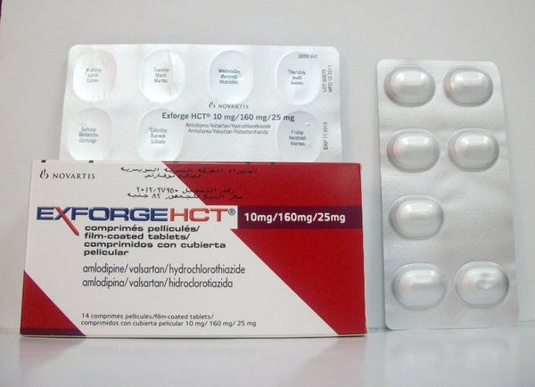 Exforge HCT 10mg/160mg/25mg 28 tablets