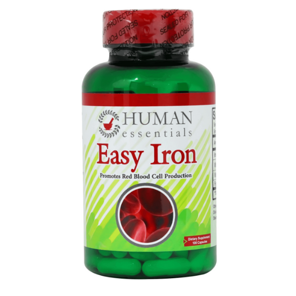 Human Essentials Easy Iron Caps 100'S