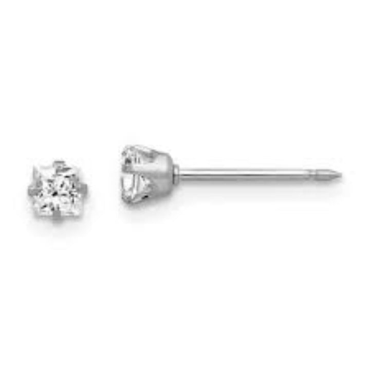 Inverness 23T CZ Earrings 10KT 2mm