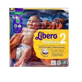 Libero 2 Newborn 3-6 KG 34 PCS