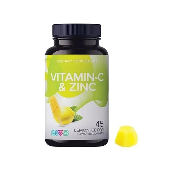 Livs Vit C & Zinc with Lemon Flavor 45 Gummies