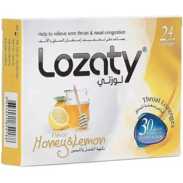 Lozaty Honey & Lemon Lozenges 24'S