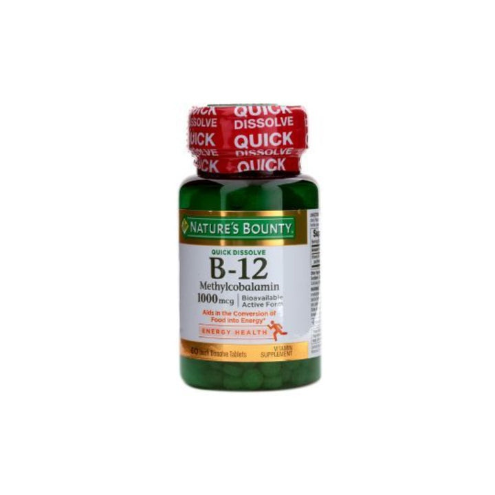 Natures Bounty B 12 Methylcobalamin 1000 mcg Tablet 60'S