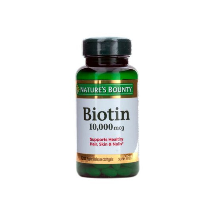 Natures Bounty Biotin 10,000mcg Softgels 120'S