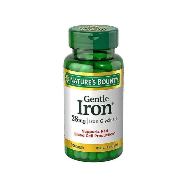 Natures Bounty Gentle Iron 28mg 90'S