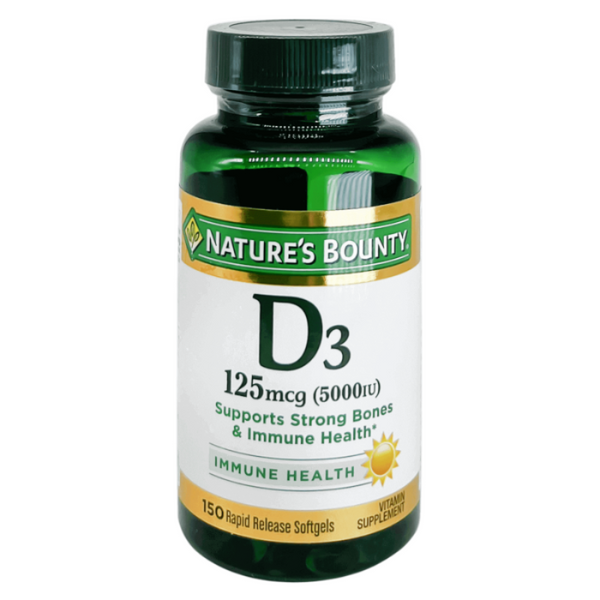 Natures Bounty Vit D 5000 Iu Softgels 150'S