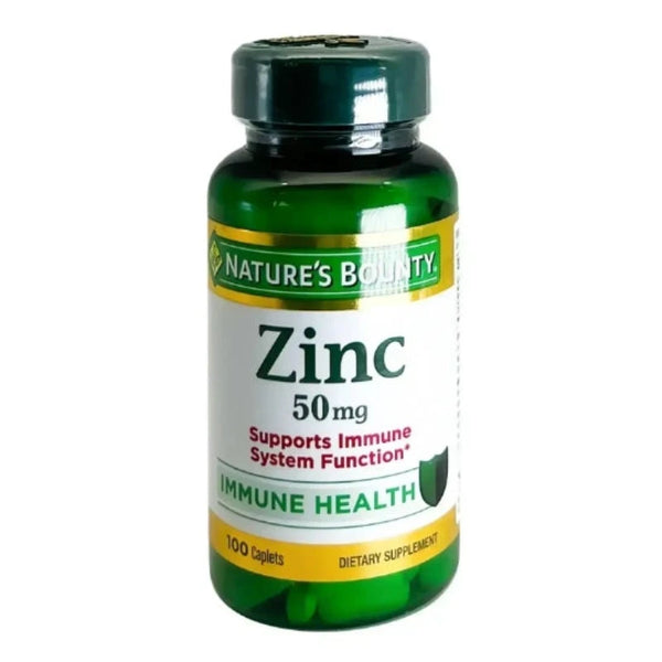 Natures Bounty Zinc 50mg Caplets 100'S