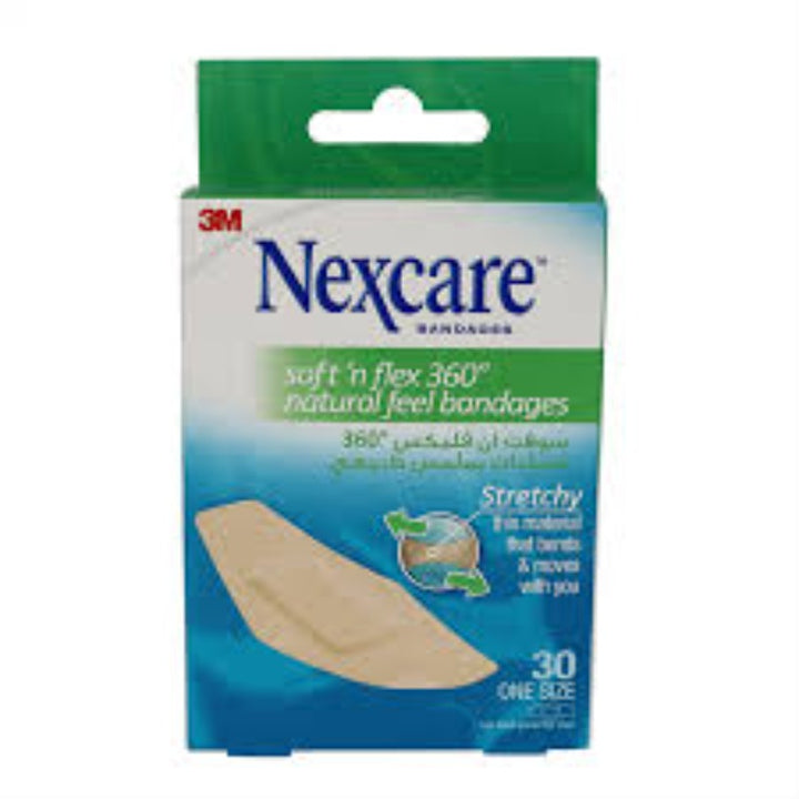 Nexcare Active 360 Bandages 28*76 mm 30'S t51230