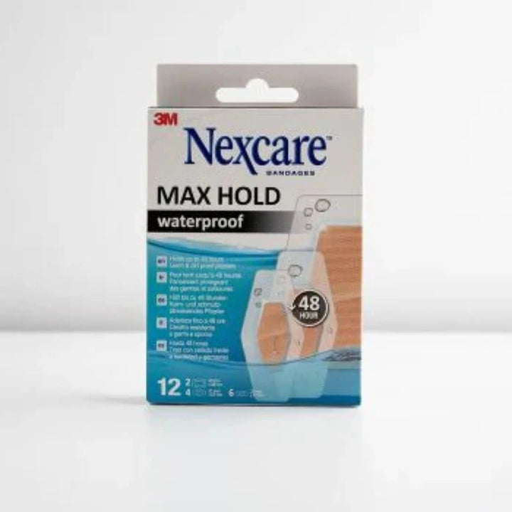 Nexcare Max Hold Water Proof Bandages 12'S