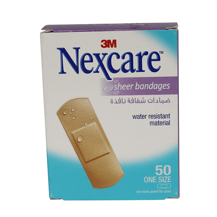 Nexcare Sheer Bandages 25*72 mm 50'S -