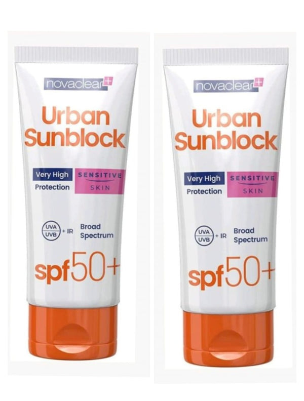 Novaclear Urban Sunblock SPF 50+ Sensitive skin 40ml 1+1 free