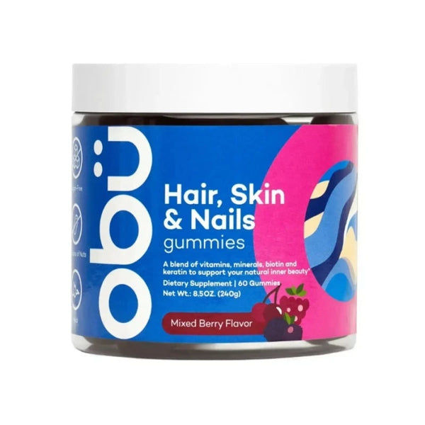 Obu Hair Skin & Nail 60 Gummies