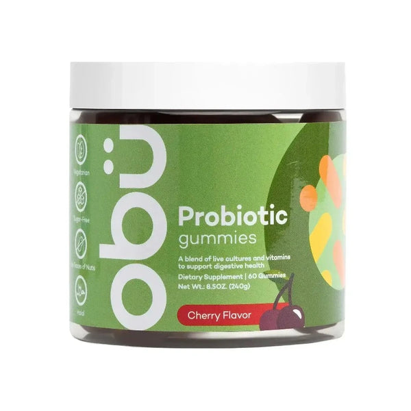 Obu Probiotic Gummies with Cherry Flavor 60 Pcs