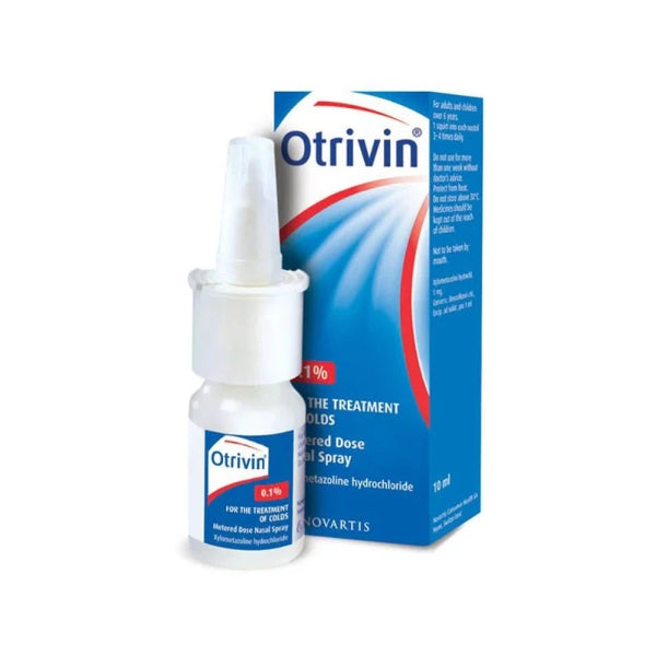 Otrivin Original 0.1% Nasal Drops For Adults 10 ml