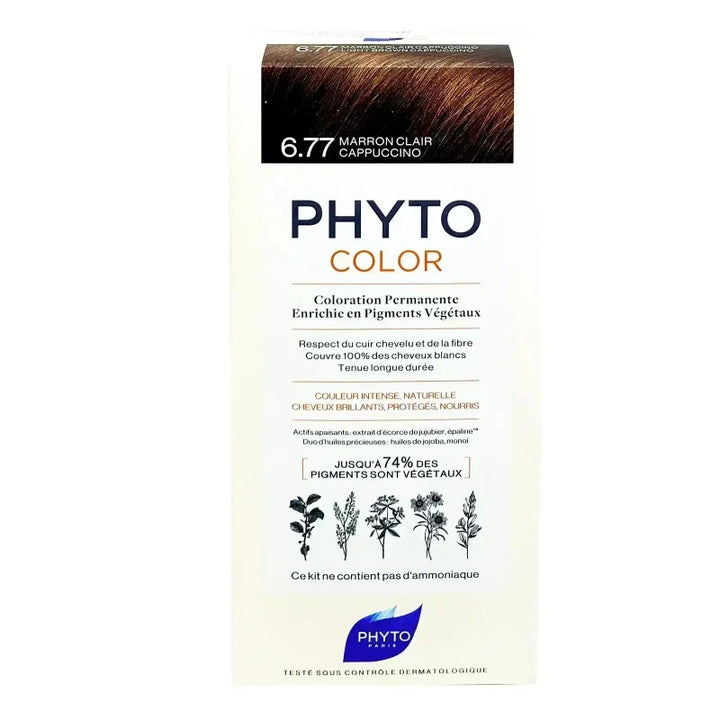 Phyto Color 6.77 Cappuchino Light Brown 2026 2037