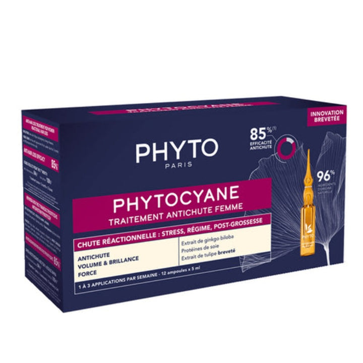 Phytocyane women treat progress hair loss 12*5ml 