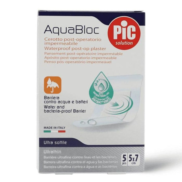 Pic Aqua Bloc Sterile Plaster 5*7cm 5'S