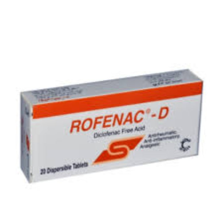 Rofenac D 50 mg Dispersible Tabs 20'S