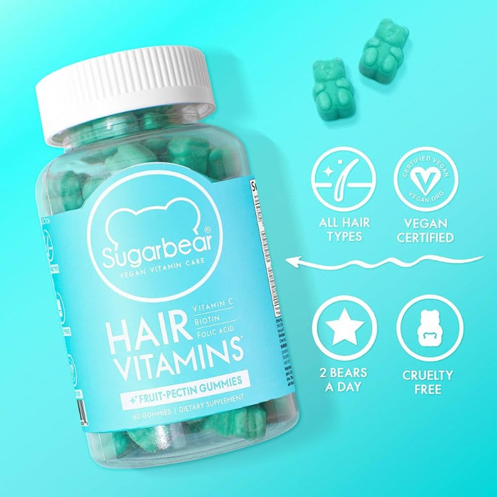 Sugar Bear Hair Vitamins 60 Gummies