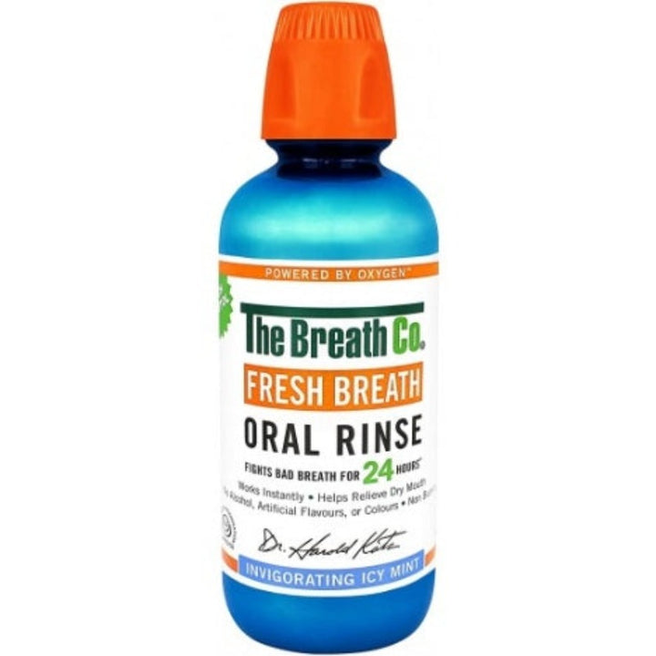 The Breath Co Fresh Breath Oral Rinse Icy Mint 500ml TB002