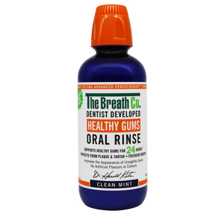 The Breath Co Healthy Gums Oral Rinse Clean Mint 500ml TB004