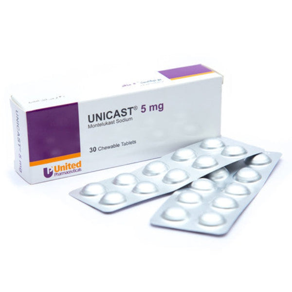 Unicast  5mg Chewable Tab 30'S