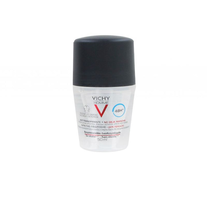 Vichy Homme Deo 48H Anti-Stain Roll On 50ml