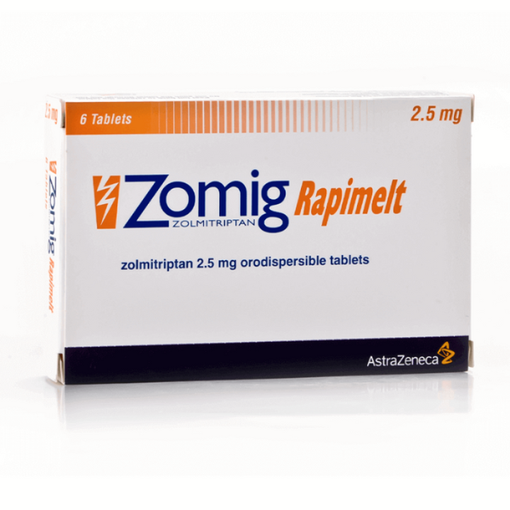 Zomig Rapimelt 2.5Mg Tabs 6's