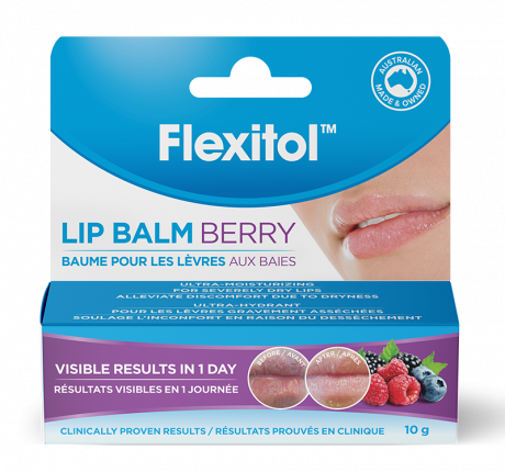 FLEXITOL LIP BALM 10GM (BERRY)